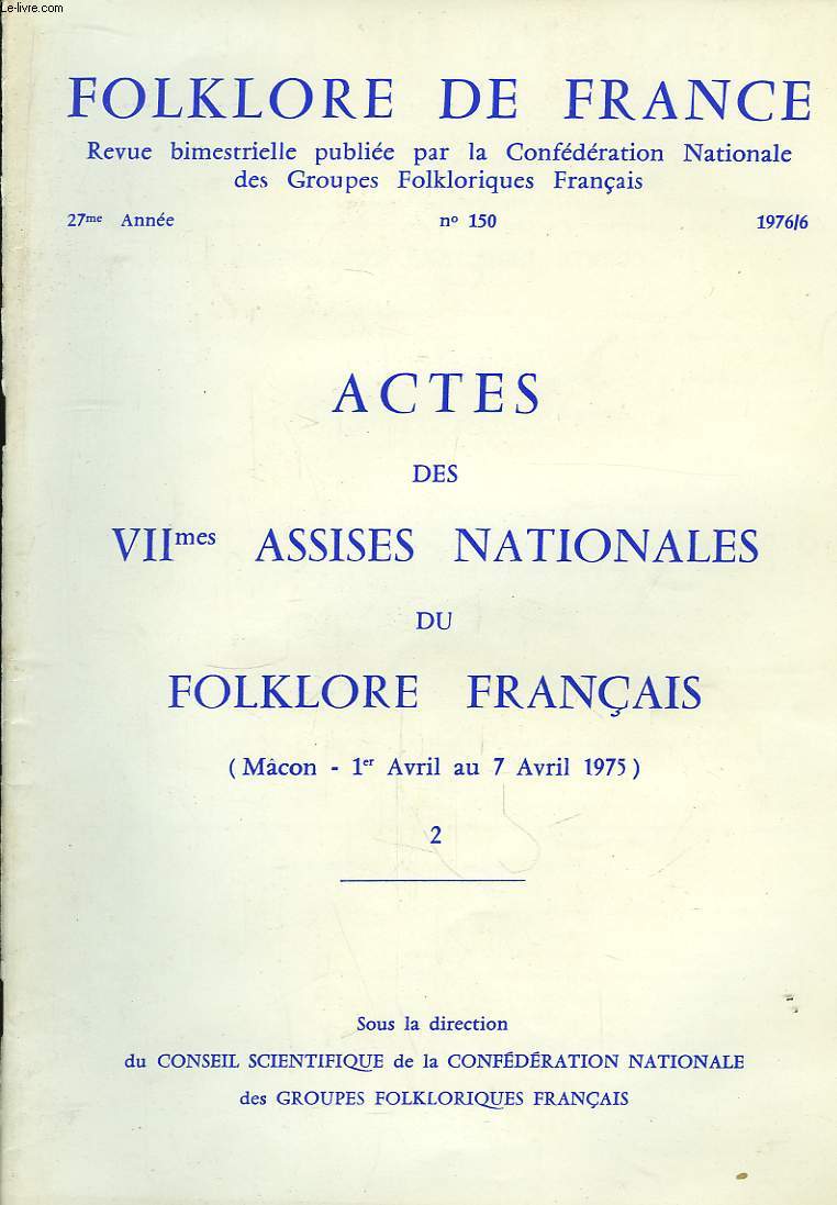 Folklore de France N150