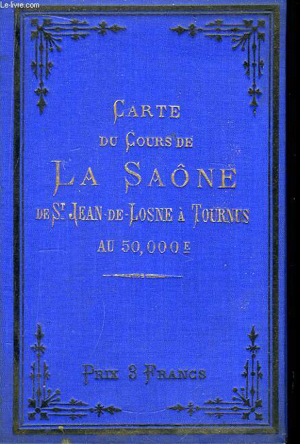 Carte du Cours de la Sane, de St-Jean de-Losne  Tourni, au 50000e