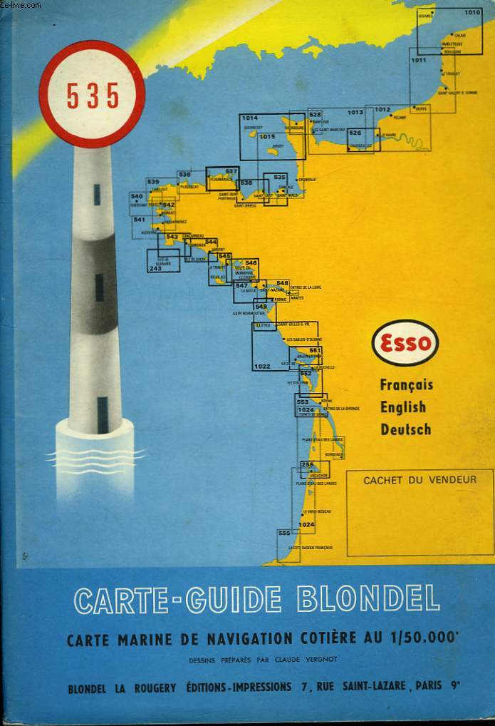 Carte-Guide Blondel N535 : Cancale, St-Cast, les les Chausey.