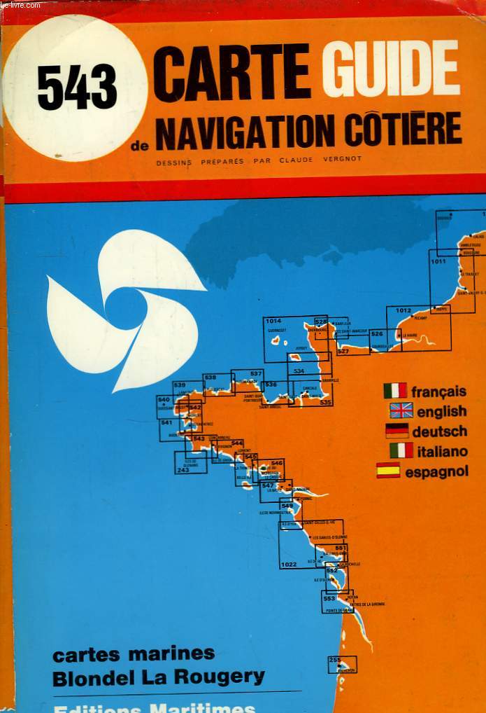 Carte-Guide de Navigation Cotire, n543 : Audierne, Trevignon