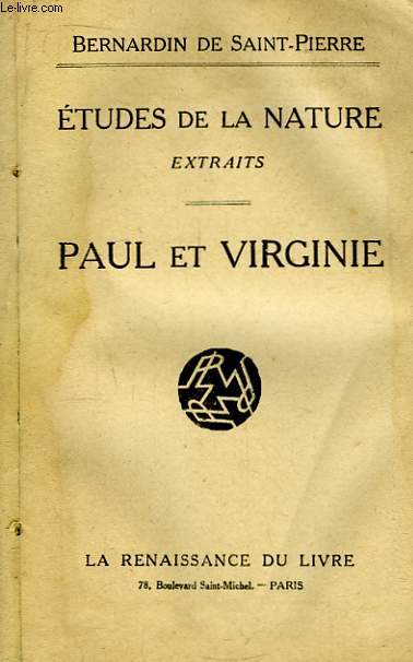 Etudes de la Nature. Extraits - Paul et Virginie