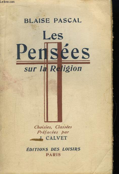 Les Penses sur la Religion