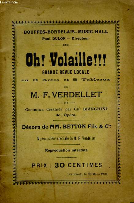 Oh ! Volaille !!!