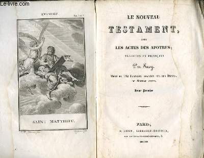 Le Nouveau Testament avec les Actes des Apotres. En 2 TOMES