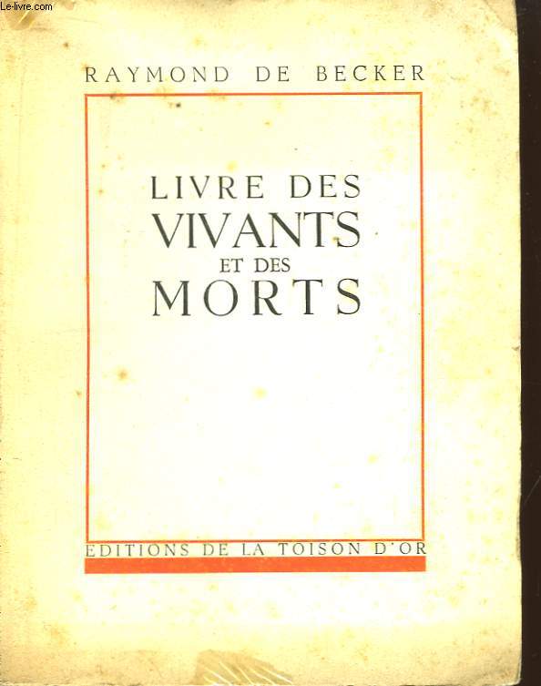 Livre des Vivants et des Morts.