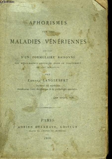 Aphorismes sur les maladies vnriennes.