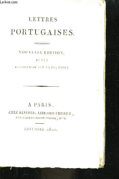 Lettres Portugaises.