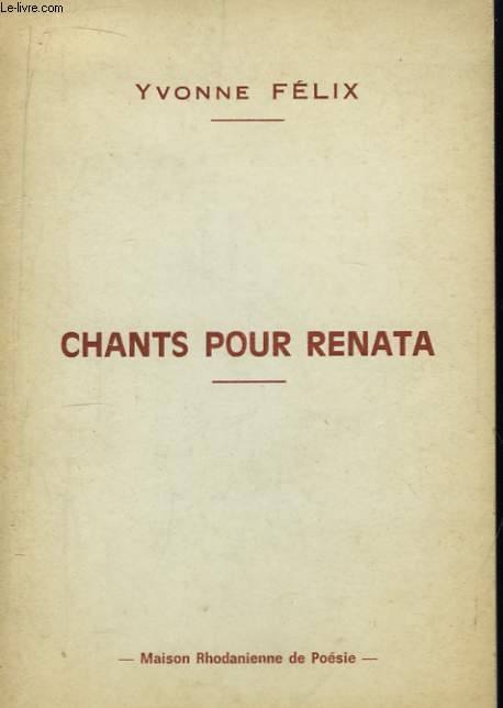 Chants pour Renata.