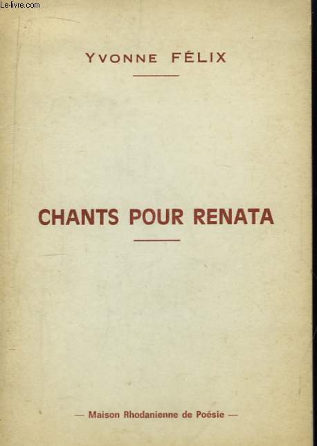 Chants pour Renata.