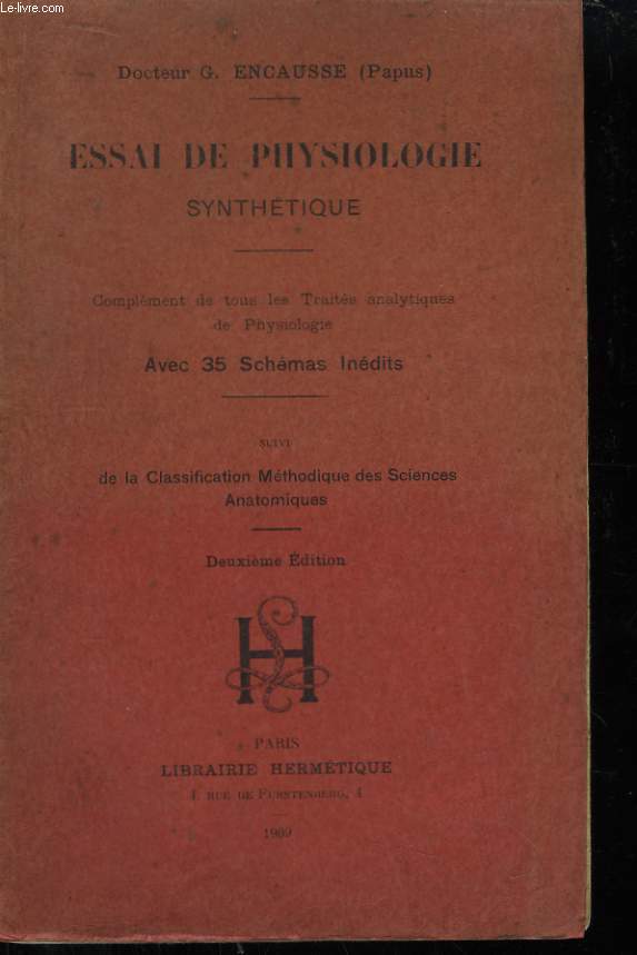 Essai de physiologie synthtique.