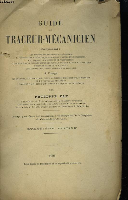 Guide du Traceur-Mcanicien.