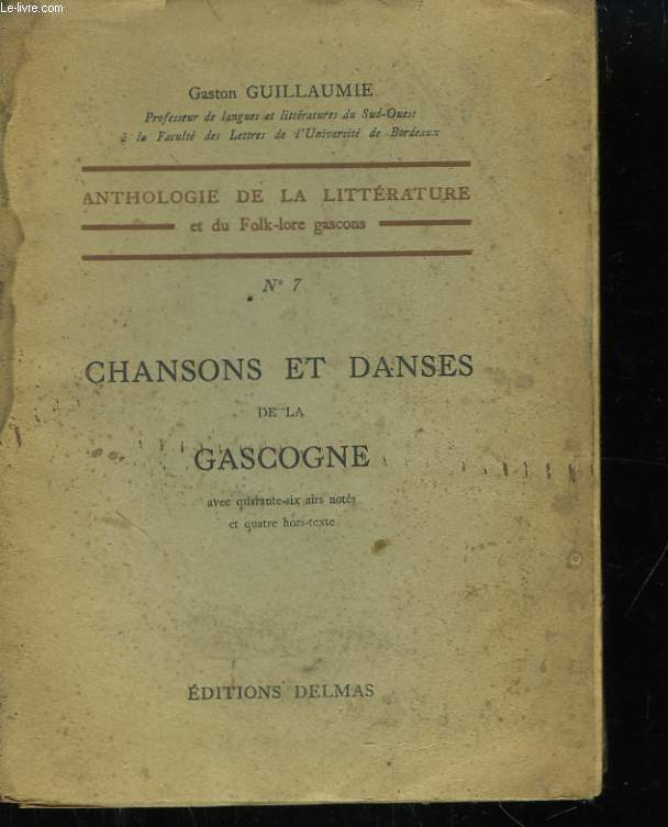 Chansons et Danses de la Gasgogne.