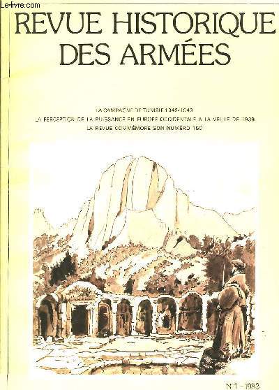 Revue Historique des Armes. N150