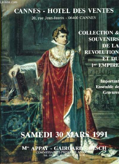 Collection & Souvenirs de la Rvolution et du 1er Empire.
