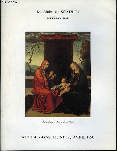 Catalogue de Vente aux Enchres Publiques du 28 avril 1990,  l'Htel des Ventes d'Auch-en-Gascogne.