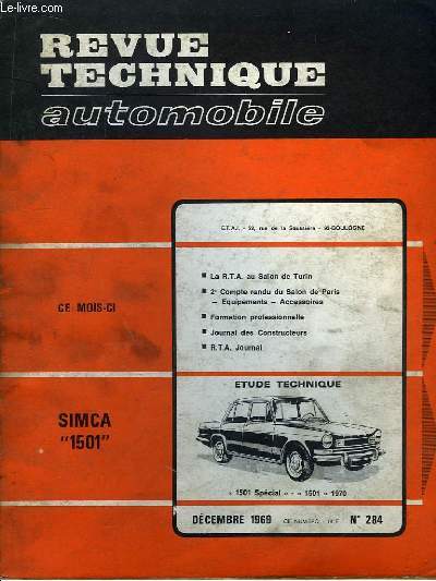 Revue Technique Automobile N284
