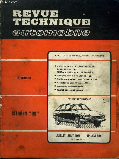 Revue Technique Automobile N303 - 304 : Citron 