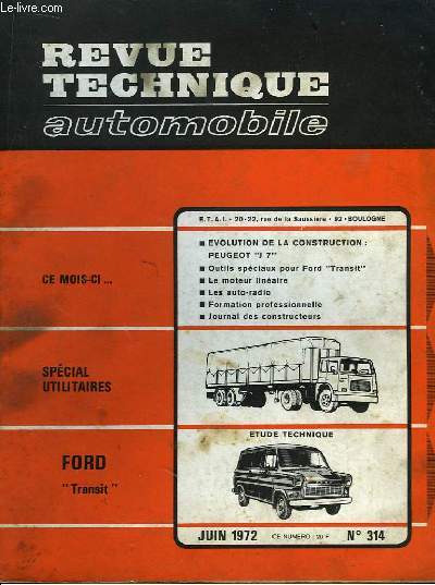 Revue Technique Automobile N°314 : Ford 
