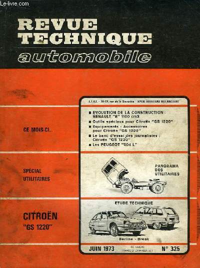 Revue Technique Automobile N325 : Citron 