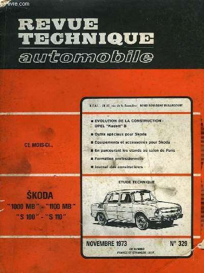 Revue Technique Automobile N329 : Skoda 