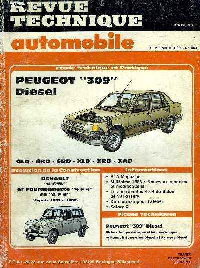 Revue Technique Automobile N483 : Peugeot 309 Diesel.