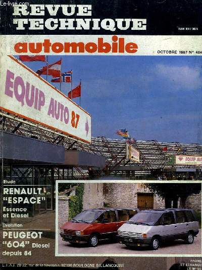 Revue Technique Automobile N484 : Renault Espca Essence et Diesel