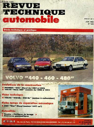 Revue Technique Automobile N540 : Volvo 