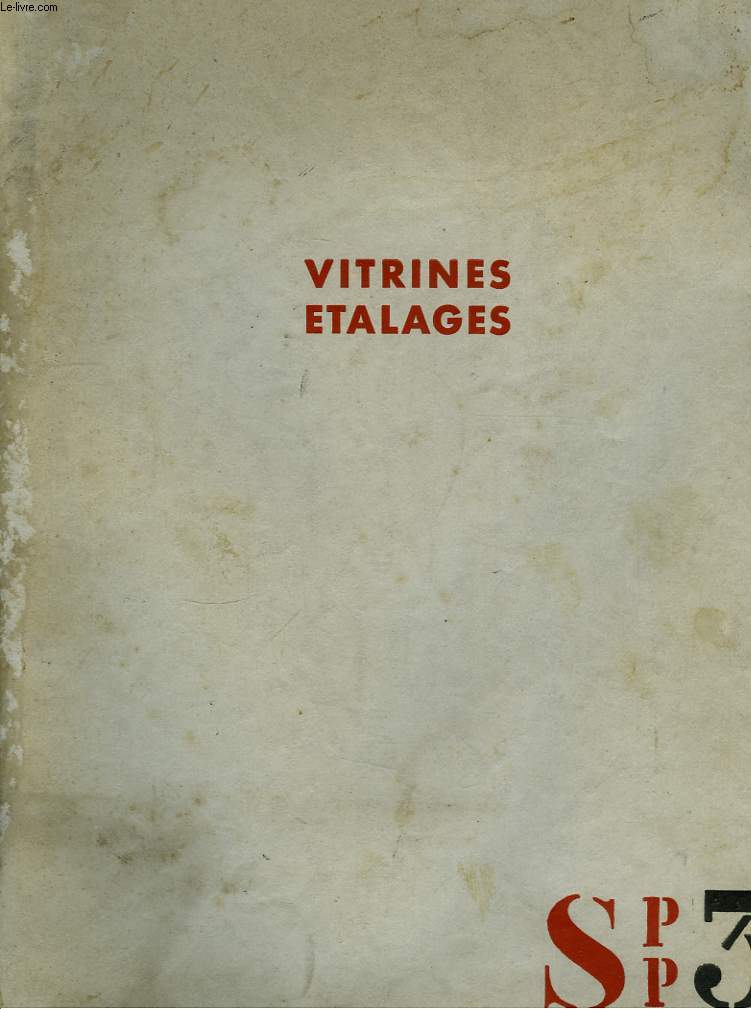 Vitrines, Etalages. SPP3.