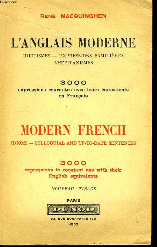 L'Anglais Moderne - Modern French