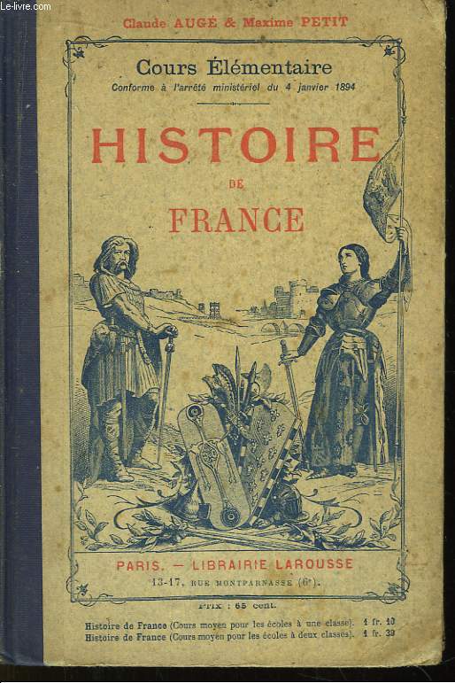 Histoire de France. Cours lmentaire (des origines  la fin de la guerre de Cent ans)