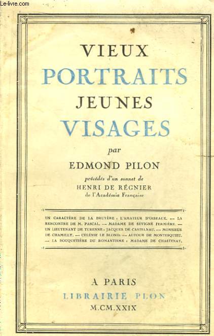 Vieux Portraits, Jeunes Visages.