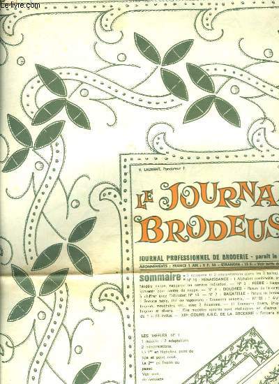Le Journal des Brodeuses n883, 53me anne.