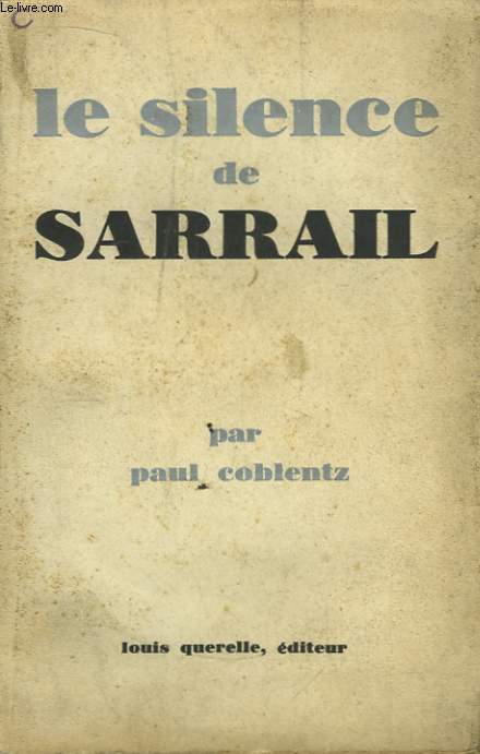 Le silence de Sarrail