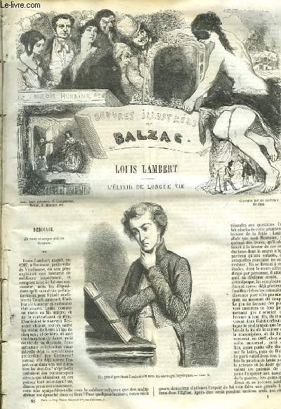 Oeuvres Illustres de Balzac. Louis Lambert - L'Elixir de Longue Vie.