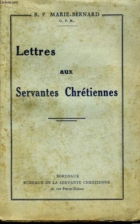 Lettres aux Servantes Chrtiennes.