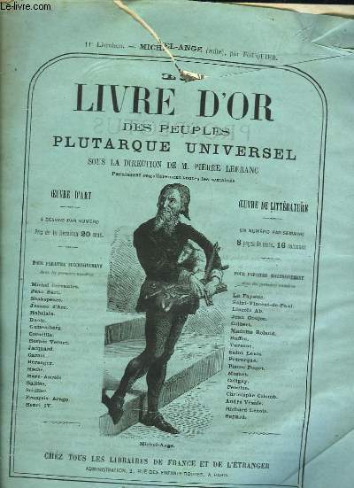 Le Livre d'Or des Peuples Plutarque Universel. Livraison n11 : Michel-Ange (suite), par Fouquier.