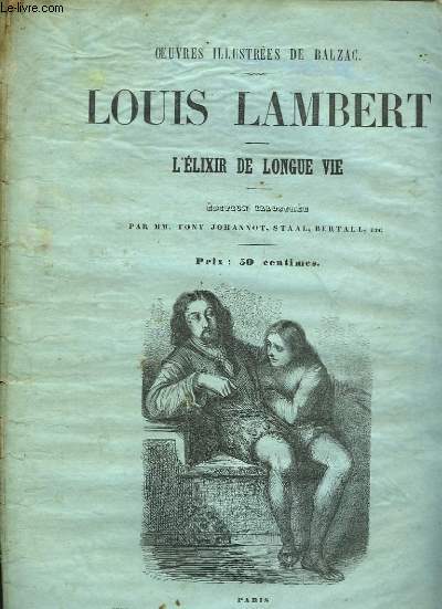 Louis Lambert. L'Elixir de Longue Vie.