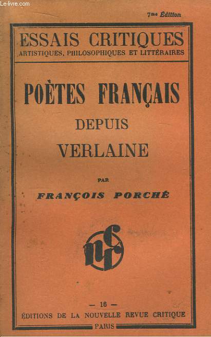 Potes Franais depuis Verlaine