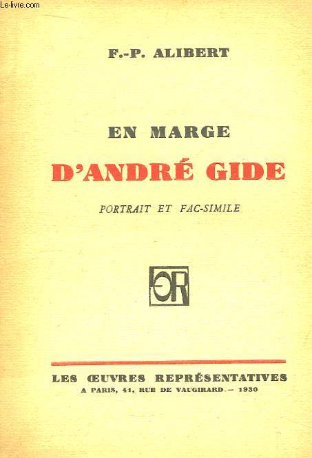 En marge d'Andr Gide.