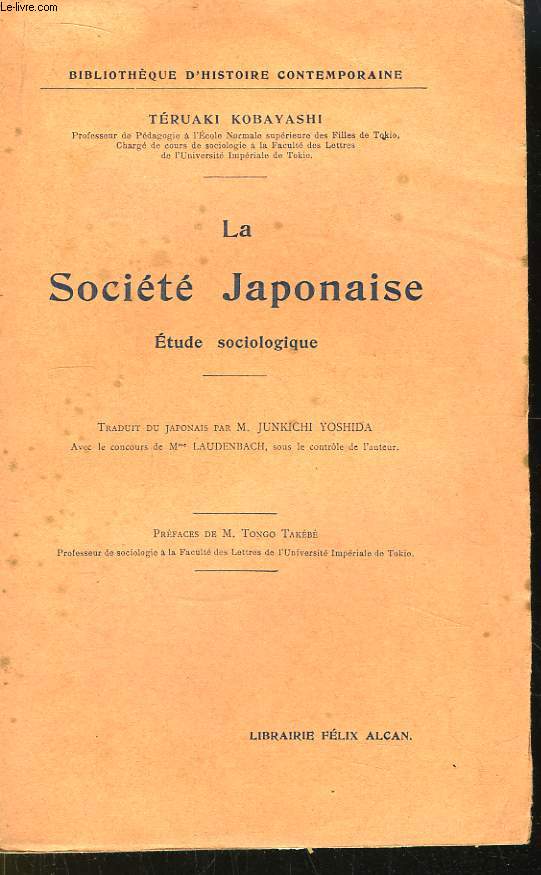 La Socit Japonaise. Etude sociologique.