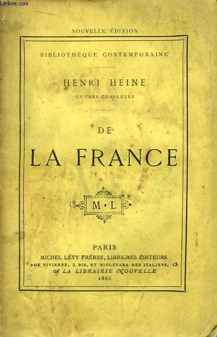 Oeuvres Compltes de H. Heine. De la France