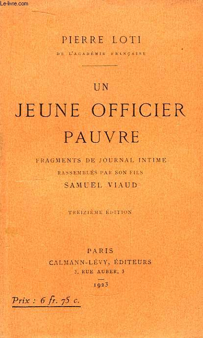 Un jeune officier pauvre.
