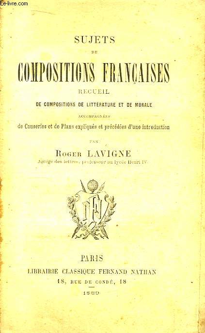 Sujets de Compositions Franaises.