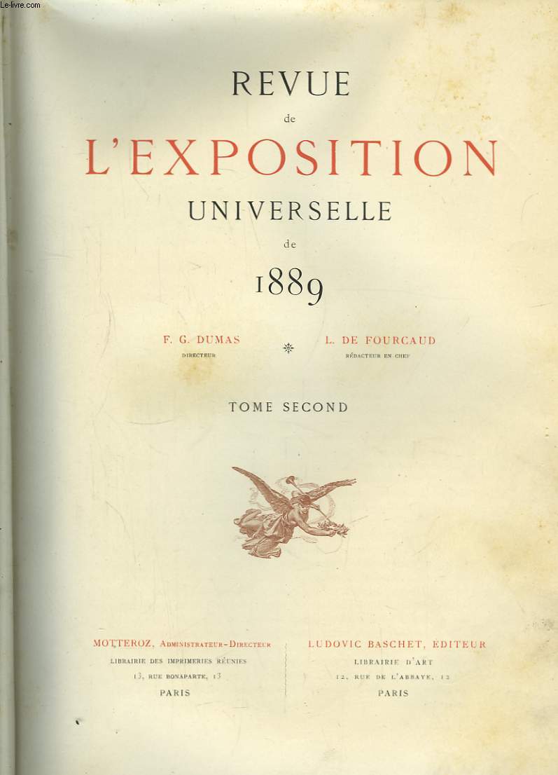 Revue de l'Exposition Universelle de 1889. TOME 1er