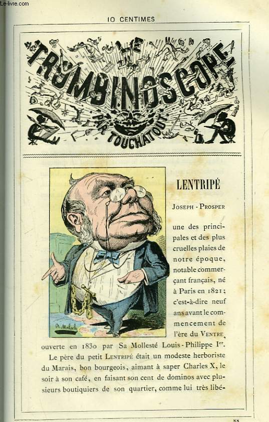 Le Trombinoscope N88 : Joseph-Prosper Lentrip.
