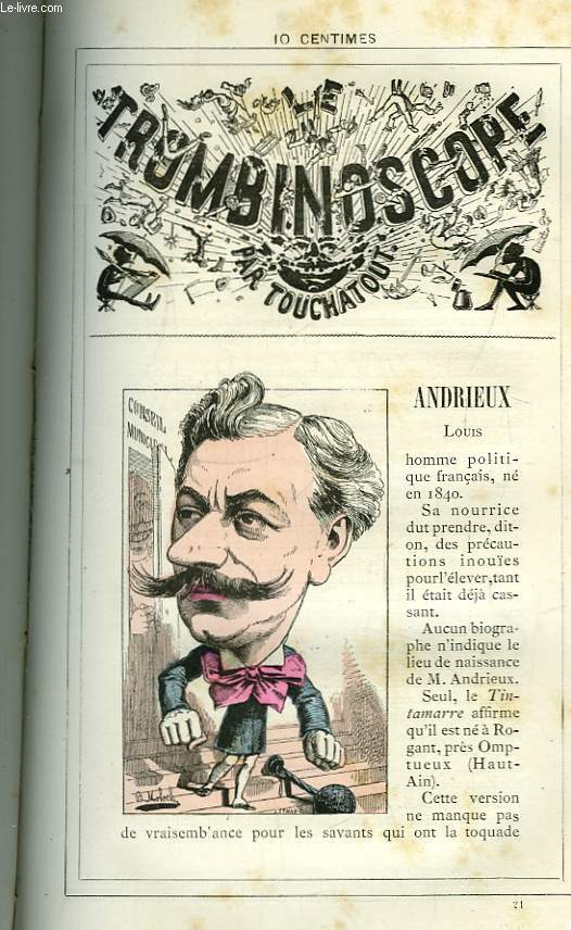 Le Trombinoscope N21 : Louis Andrieux