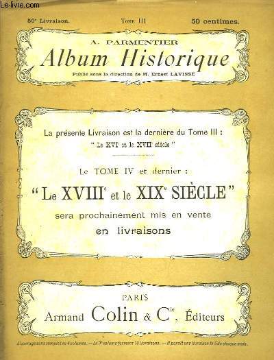 Album Historique. 50me livraison : Suite de l'Index Alphabtique