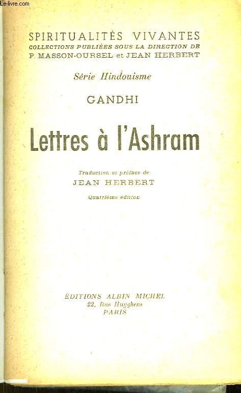 Lettres  l'Ashram
