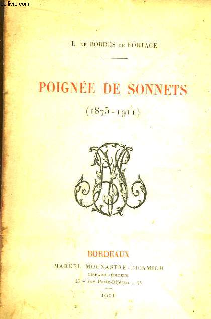 Poigne de Sonnets (1875 - 1911)