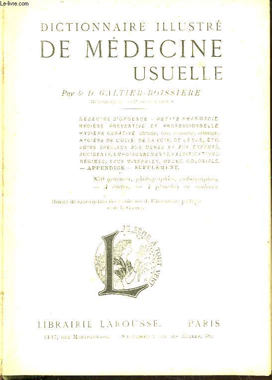 Dictionnaire Illustr de Mdecine Usuelle.